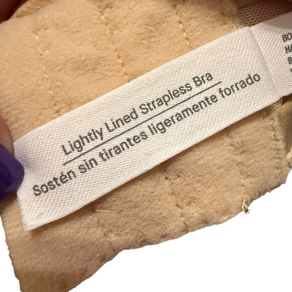 Auden Nude Lightly Lined Convertible Strap / Strapless Bra Size 34DD - Picture 6 of 7